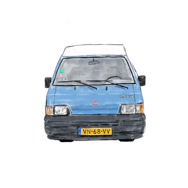 Camper Mitsubishi L300 voorkant