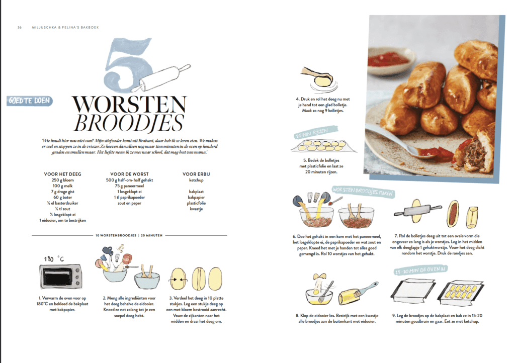 Worstenbroodjes uit Bakboek van Miljuschka & Felina